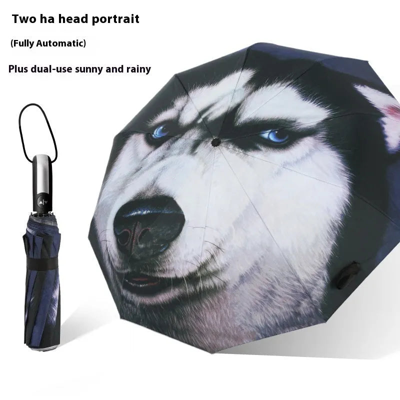 Folding Umbrella Automatic Eccentric Personality International Gesture - Bellarte Enchanté Folding Umbrella Automatic Eccentric Personality International Gesture